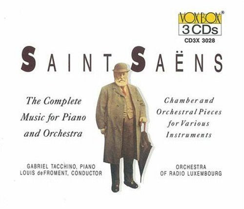 SAINT-SAENS: COMPLETE MUSIC FOR PIANO & ORCHESTRA, CHAMBER AND ORCHESTRAL PIECES FOR VARIOUS INSTRUMENTS - TACCHINO, RICCI (3 CDS)