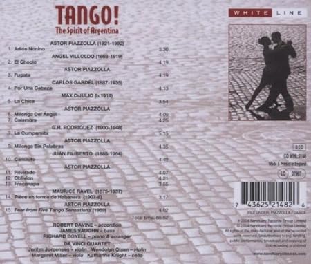 Tango! The Spirit of Argentina - Robert Davine, James Vaughn, Richard Boyell, Da Vinci Quartet