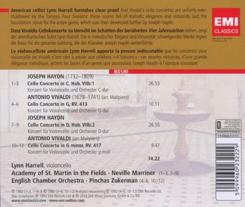 Haydn & Vivaldi: Cello Concertos - LYNN HARRELL / ACADEMY OF ST MARTIN in THE FIELDS / MARRINER, ZUKERMAN