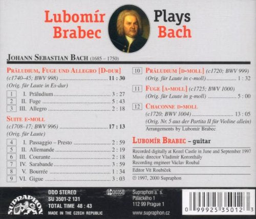 Bach: Brabec Plays Bach - Lubamir Brabec