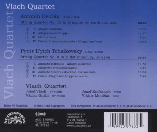 TCHAIKOVSKY & DVORAK: String Quartets - Vlach Quartet