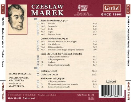 Marek: Orchestral Works - Gary Brain, Philharmonia Orchestra (2 CDs)