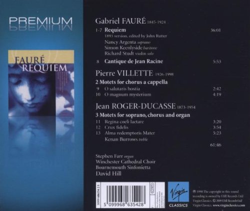 Faure: Requiem - SIMON KEENLYSIDE, NANCY ARGENTA, BOURNEMOUTH SINFONIETTA, DAVID HILL