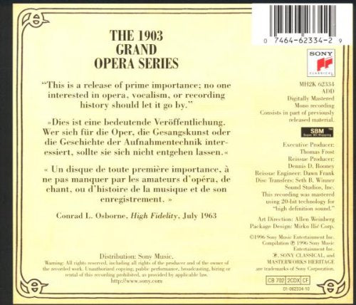 1903 GRAND OPERA SERIES (2 CDs)