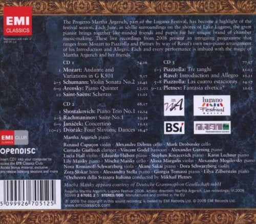 MARTHA ARGERICH & FRIENDS: LIVE FROM THE LUGANO FESTIVAL (3 CDs)