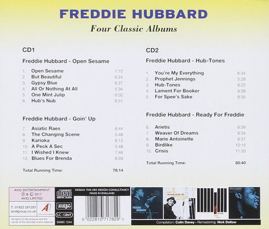 FREDDIE HUBBARD - Four Classic Albums (Open Sesame / Goin' Up / Hub-Tones / Ready For Freddie) (2 CDs)