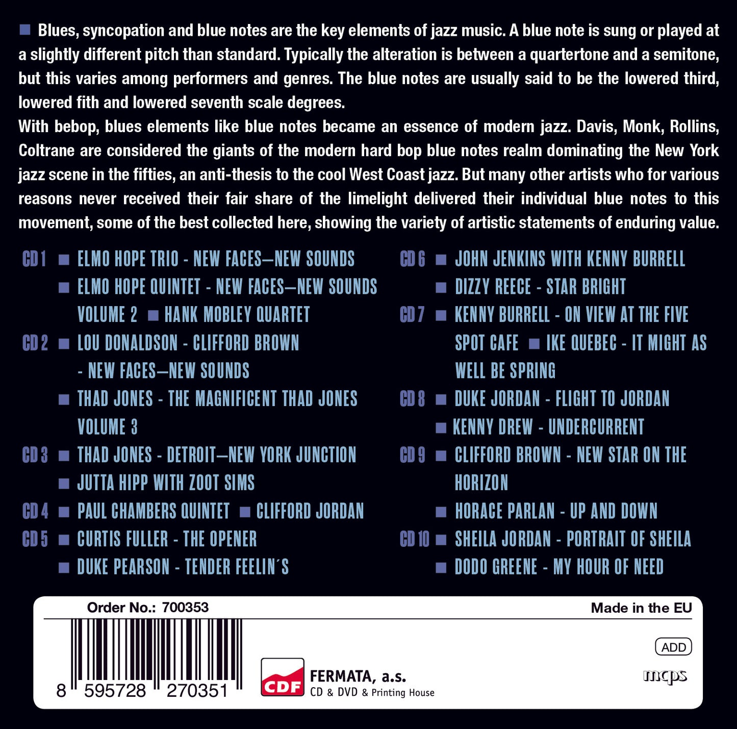 BLUE NOTES - 21 ORIGINAL ALBUMS (10 CDs)