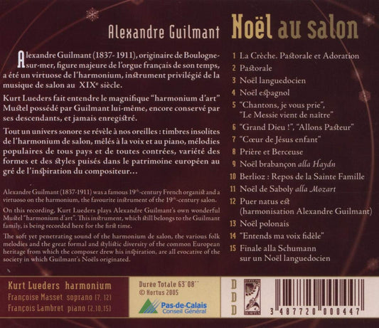 GUILMANT: Noel au salon - Francoise Masset, Francois Lambret, Kurt Lueders, Mustel d'Alexandre Guilmant
