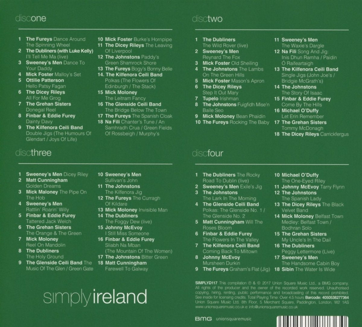 SIMPLY IRELAND (4 CDS)