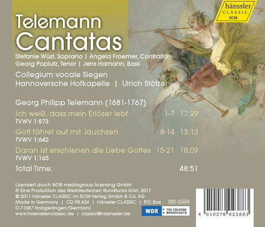 TELEMANN: Cantatas - Collegium Vocale Siegen, Hannoversche Hofkapelle