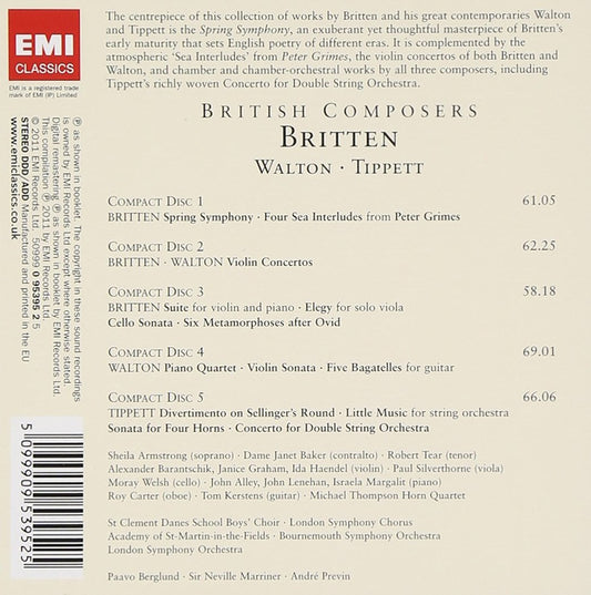 Britten, Walton & Tippett: British Composers Series (5 CDs)
