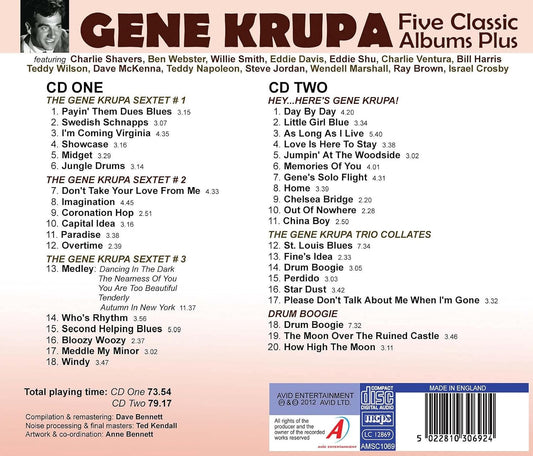 GENE KRUPA - Five Classic Albums Plus (2 CDS)