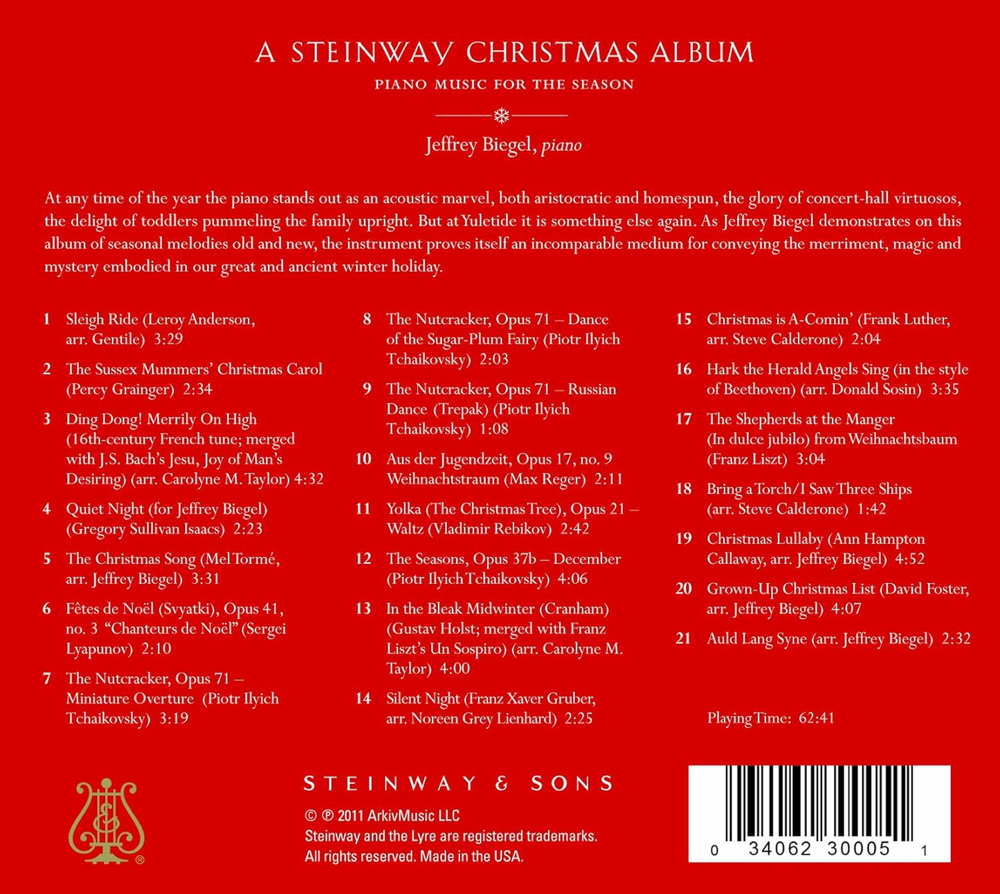A Steinway Christmas Album - Jeffrey Biegel