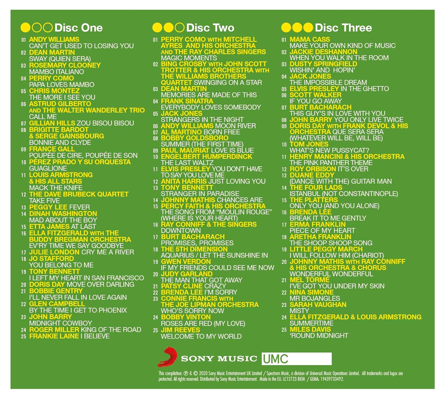 MAGIC MOMENTS: 75 COOL, SOPHISTICATED & TIMELESS SONGS (3 CDS)