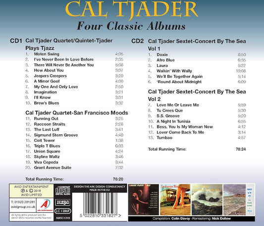 CAL TJADER - Four Classic Albums (Tjader Plays Tjazz / San Francisco Moods / Concert By The Sea Vol 1 / Concert By The Sea Vol 2) (2CD)