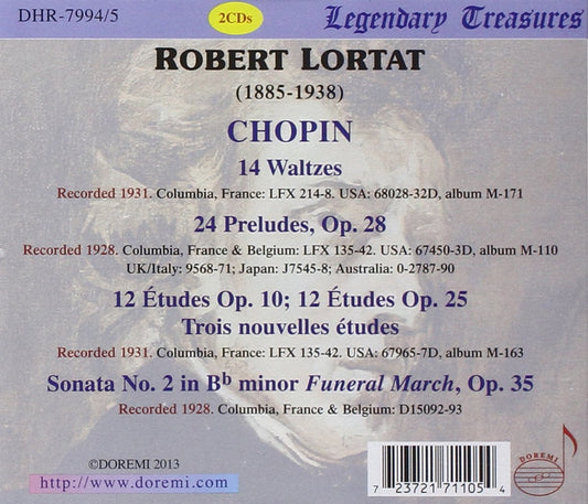 ROBERT LORTAT PLAYS FREDERIC CHOPIN (2 CDs)