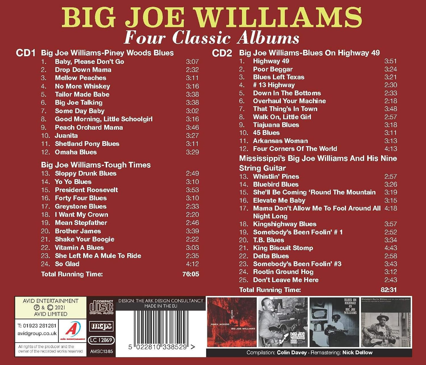 BIG JOE WILLIAMS: Four Classic Albums (2 CDS)