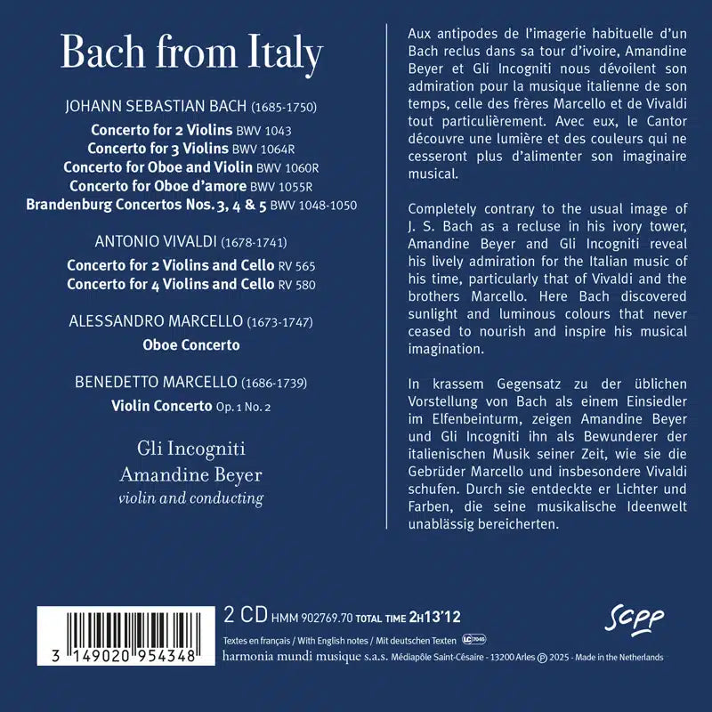 Bach From Italy: The Vivaldi & Marcello Influences (2 CDs)