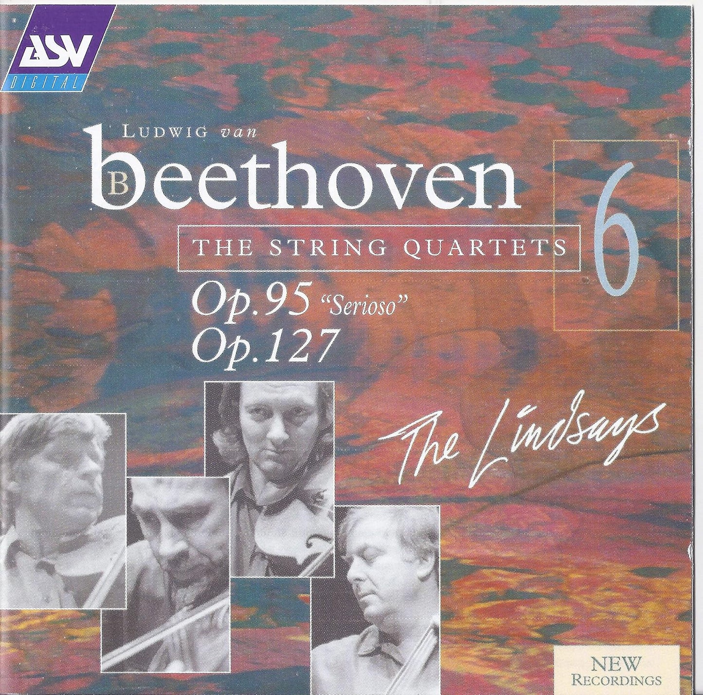BEETHOVEN: The String Quartets, Vol. 6 (Op. 95 'Serioso' & Op.127) - The Lindsays