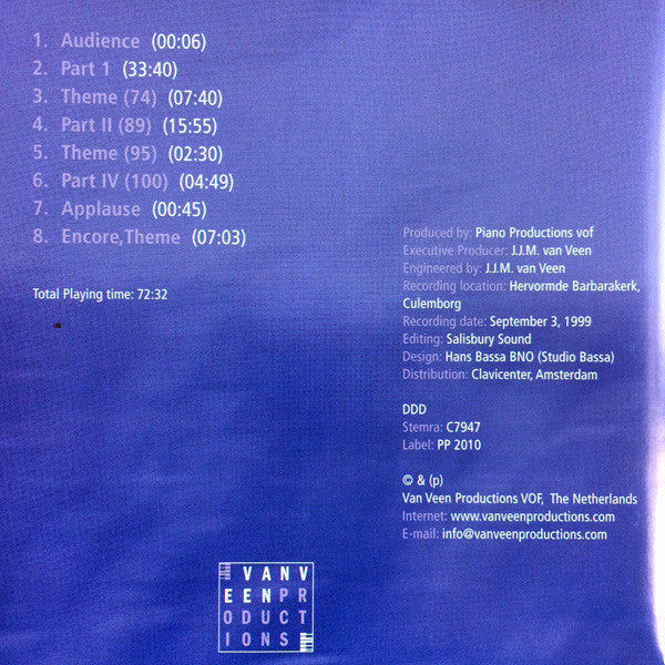 TEN HOLT: Canto Ostinato for Keyboards - VAN VEEN & CO