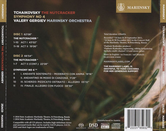 Tchaikovsky: The Nutcracker; Symphony No. 4 - VALERY GERGIEV / MARIINSKY ORCHESTRA