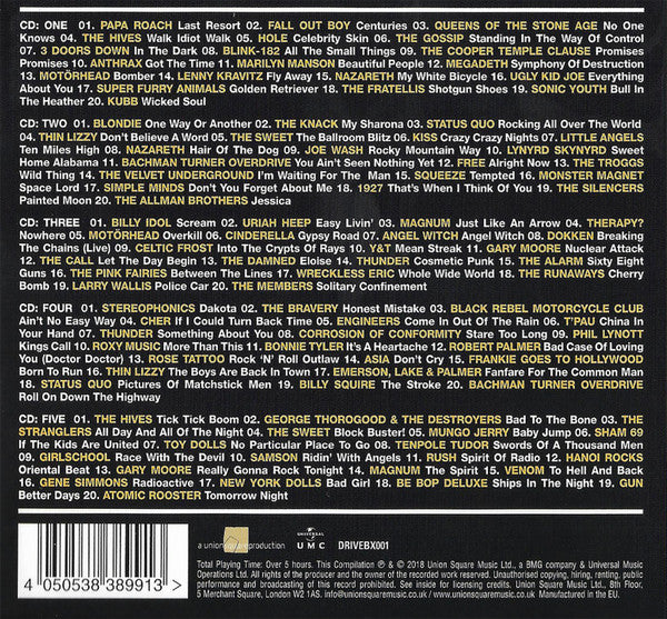 Driven By Rock: 100 Essential Driving Songs (5 CDs)