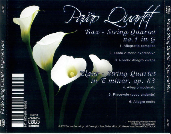 BAX & ELGAR: String Quartet - Pavao Quartet