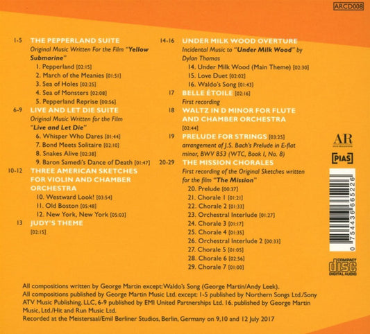 GEORGE MARTIN: The Film Scores And Original Orchestral Music Of George Martin