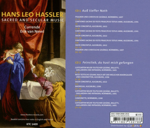 HASSLER: Sacred And Secular Music - Currende, Erik Van Nevel (2 CDs)