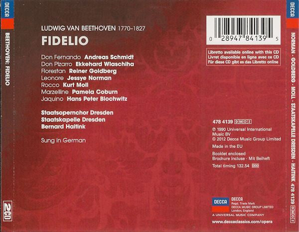 Beethoven: Fidelio - DRESDEN STAATSKAPELLE, HAITINK (2 CDS)