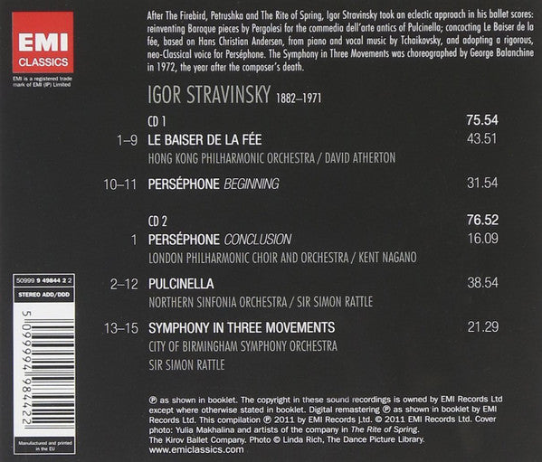 Stravinsky: Ballets - Rattle, London Symphony Orchestra (2 CDs)