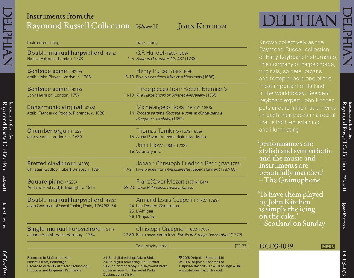 Instruments from the Russell Collection, Vol II