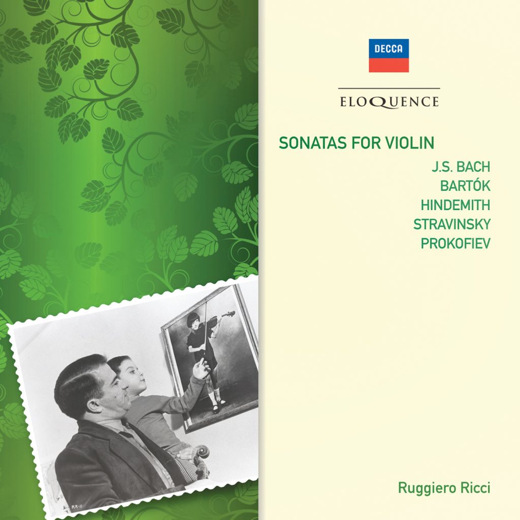 BACH / BARTOK / STRAVINSKY / HINDEMITH / PROKOFIEV: Violin Sonatas - RICCI (2 CDS)