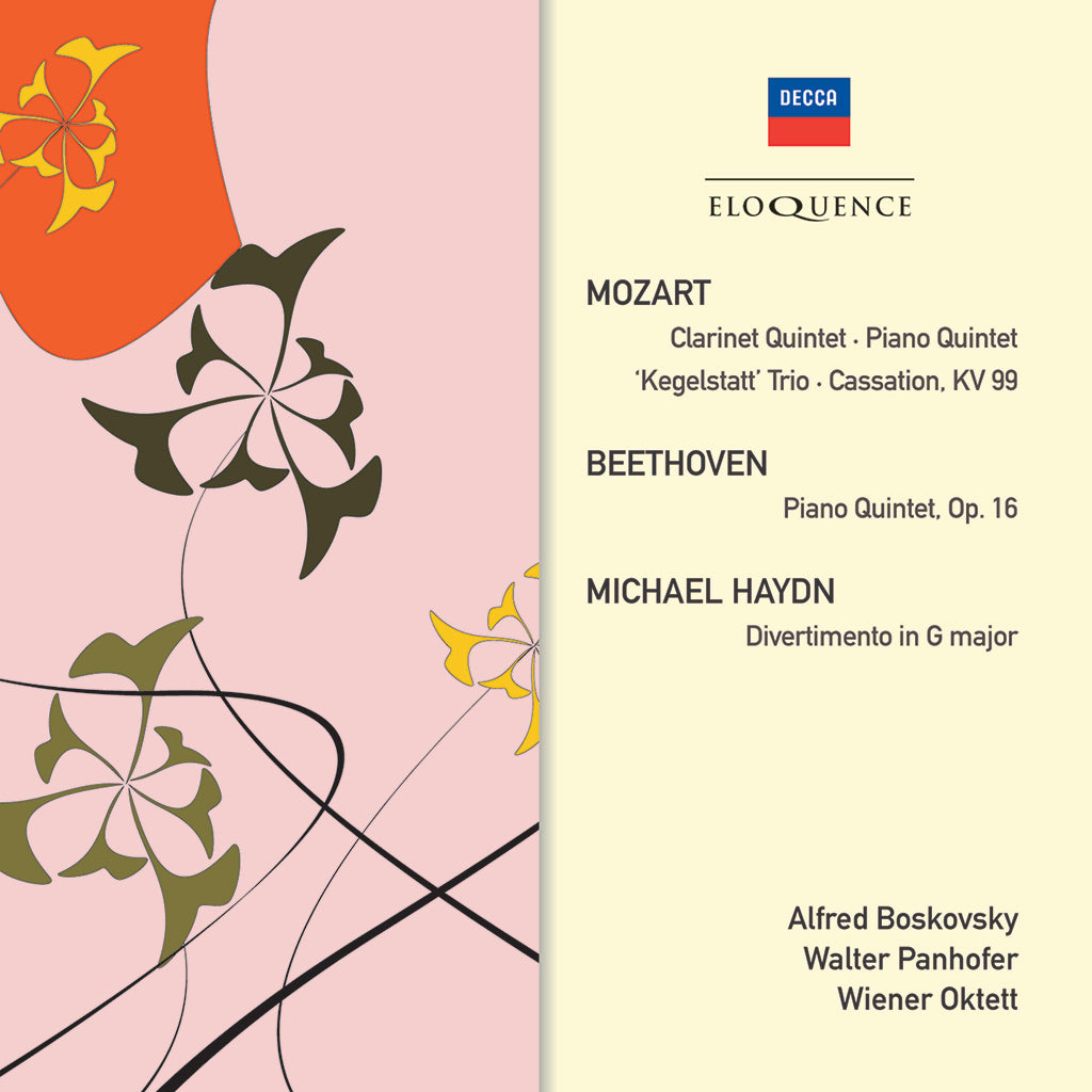 MOZART: Clarinet Quintet & Trio, Piano Quintet & Cassation; BEETHOVEN: Piano Quintet; M. HAYDN, M: Divertimento - Vienna Oktett (2 CDs)