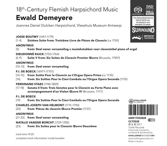 18TH-CENTURY FLEMISH HARPSICHORD MUSIC - EWALD DEMEYERE (HYBRID SACD)