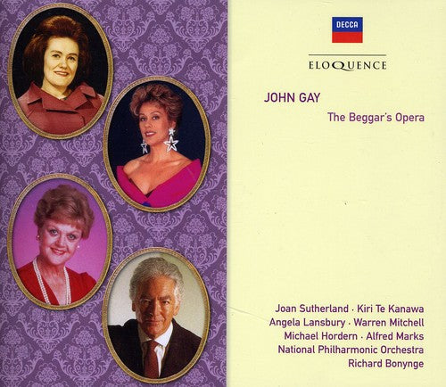 GAY: BEGGAR'S OPERA - SUTHERLAND, TE KANAWA, LANSBURY, BONYNGE, NATIONAL PHILHARMONIC (2 CDS)