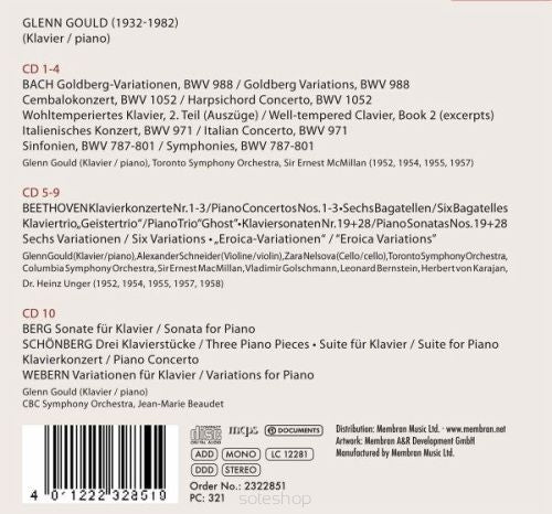 Glenn Gould - Portrait (10 CDS)