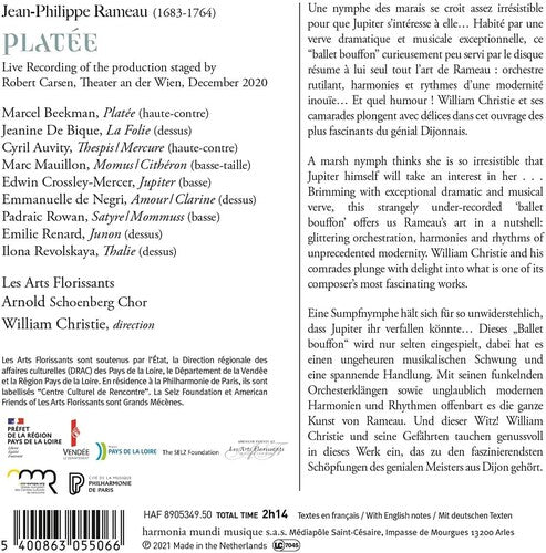 RAMEAU: PLATEE - LES ARTS FLORISSANTS, CHRISTIE (2 CDS)