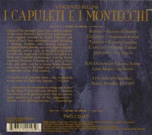 BELLINI: I CAPULETI E I MONTECCHI - COSSOTO, PASTORI; GAVARINI, MAAZEL (2 CDs, ROME 1958)