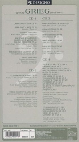 GRIEG: Symphonic, Chamber and Piano Works (4 CDs)
