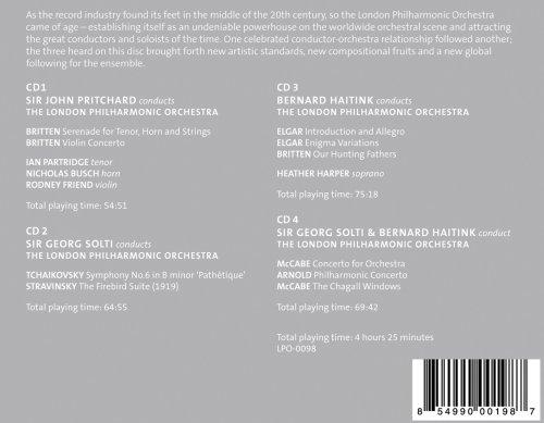 LPO 75TH ANNIVERSARY EDITION (VOLUME 2 1958-1982) - LONDON PHILHARMONIC ORCHESTRA; PRITCHARD; SOLTI; HAITINK (4 CDS)