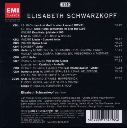 Elisabeth Schwarzkopf - Perfect Prima Donna (10 CDs)