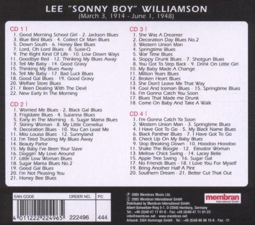 "SONNY BOY" WILLIAMSON: MILLION YEARS BLUES (4 CDS)