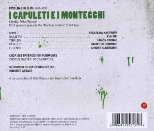 BELLINI: I CAPULETI E I MONTECCHI - VASAROVA, MEI, VARGAS, ROBERTO ABBADO (3 CD)