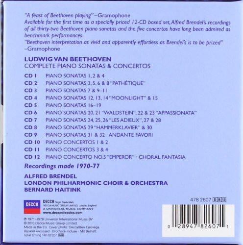 BEETHOVEN: COMPLETE PIANO SONATAS and CONCERTOS - ALFRED BRENDEL, LONDON PHILHARMONIC, BERNARD HAITINK (12 CDS)