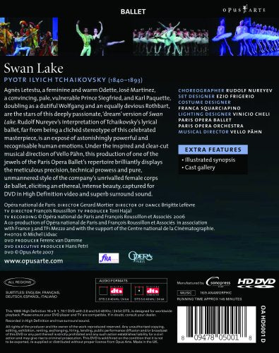 TCHAIKOVSKY: Swan Lake - Ballet de L'Opéra National de Paris (DVD)