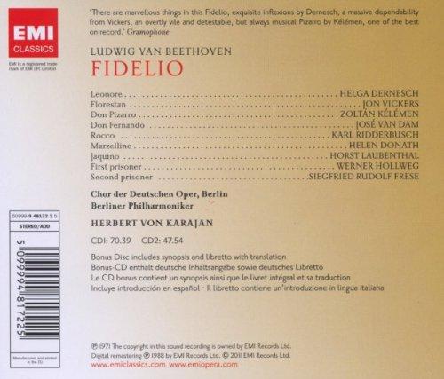 BEETHOVEN: FIDELIO - KARAJAN (3 CDS)