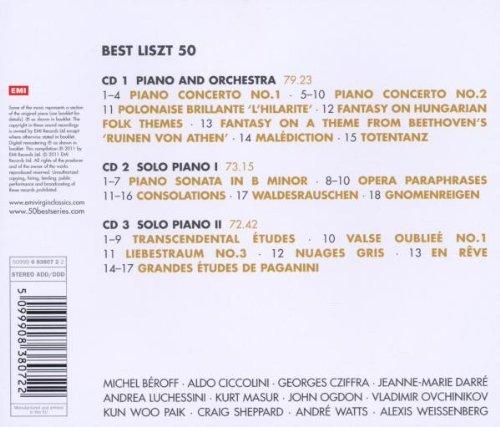 50 BEST LISZT (3 CDs)