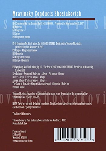 MRAVINSKY CONDUCTS SHOSTAKOVICH - LENINGRAD PHILHARMONIC ORCHESTRA (DVD)