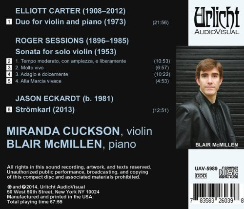 MIRANDA CUCKSON & BLAIR MCMILLEN: CARTER/SESSIONS/ECKHARDT